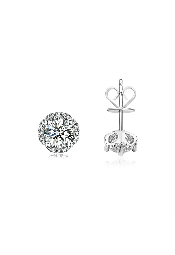 Splendid Moissanite Diamond Earrings