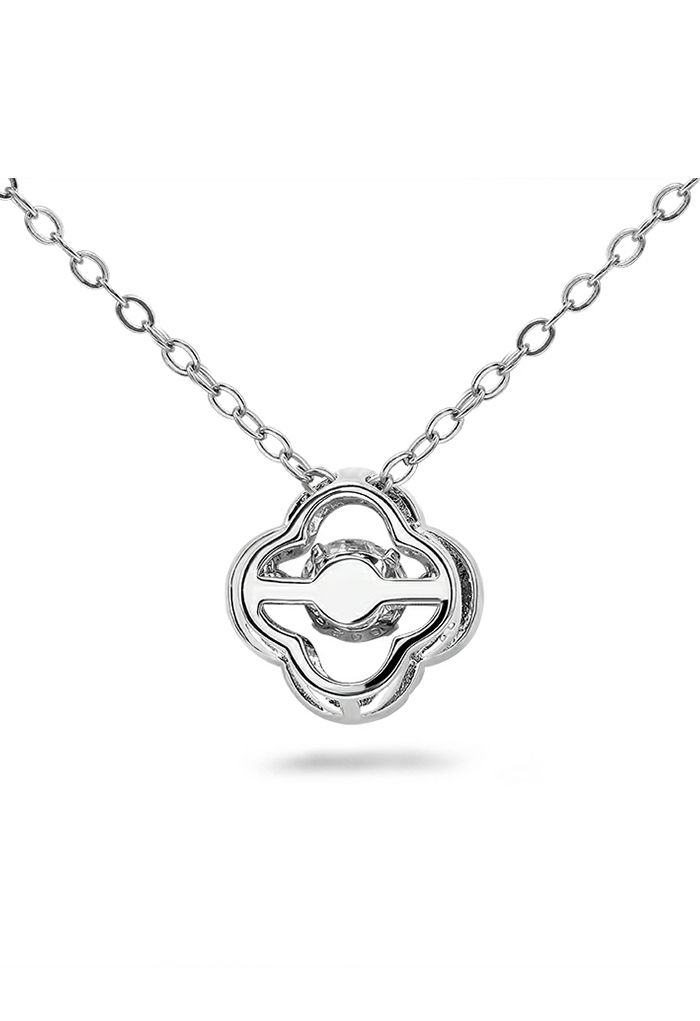 Four Leaf Clover Moissanite Diamond Necklace