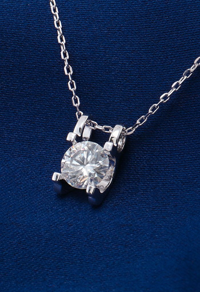 Inserted Design Moissanite Diamond Necklace