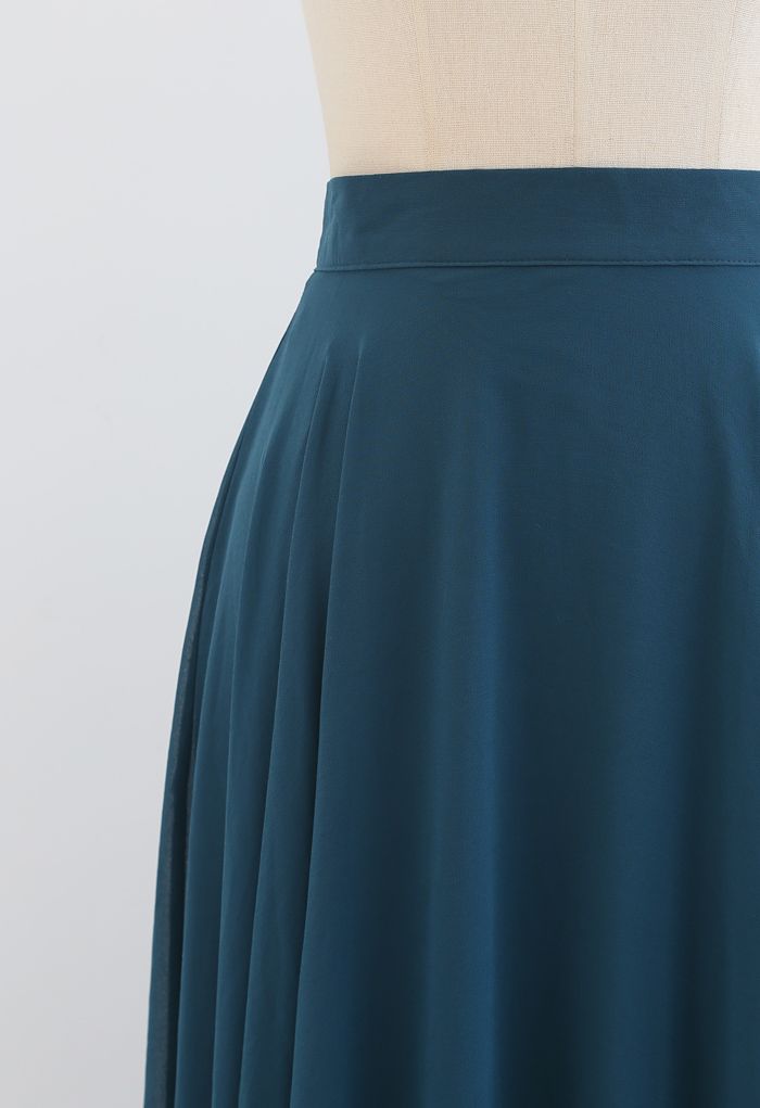 Timeless Favorite Chiffon Maxi Skirt in Dark Green