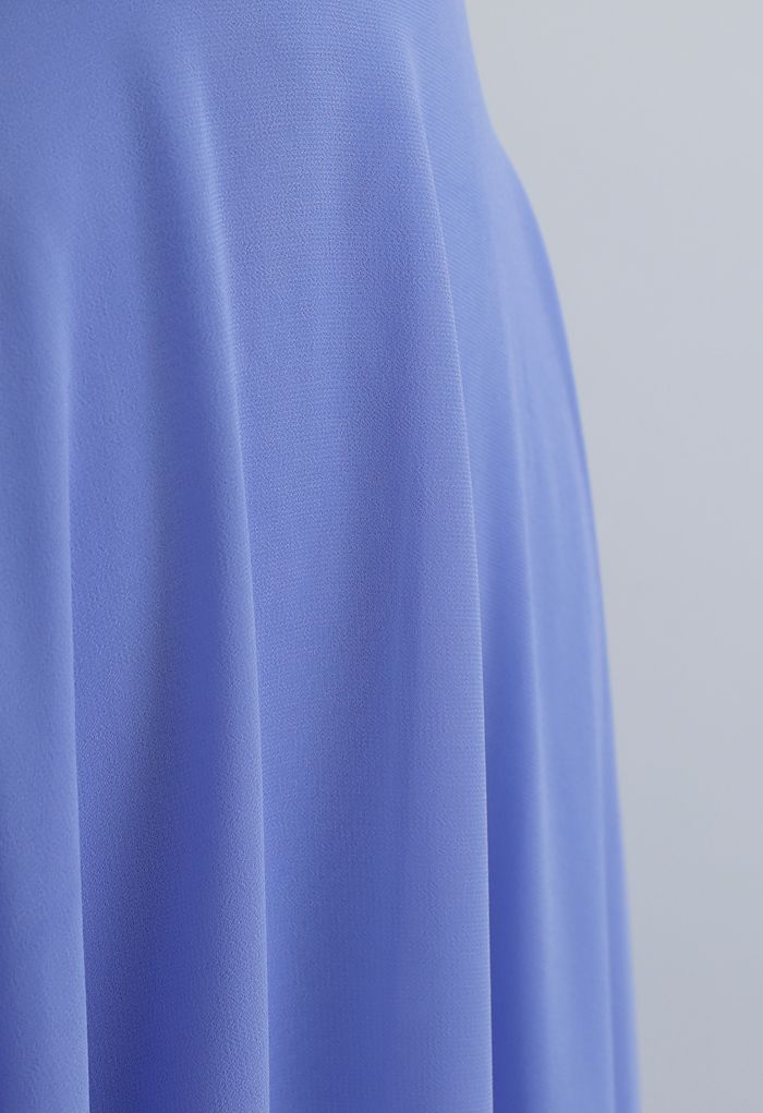 Timeless Favorite Chiffon Maxi Skirt in Light Blue