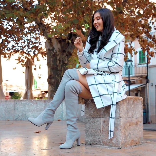 Prairie Grid Rabato Coat in Black