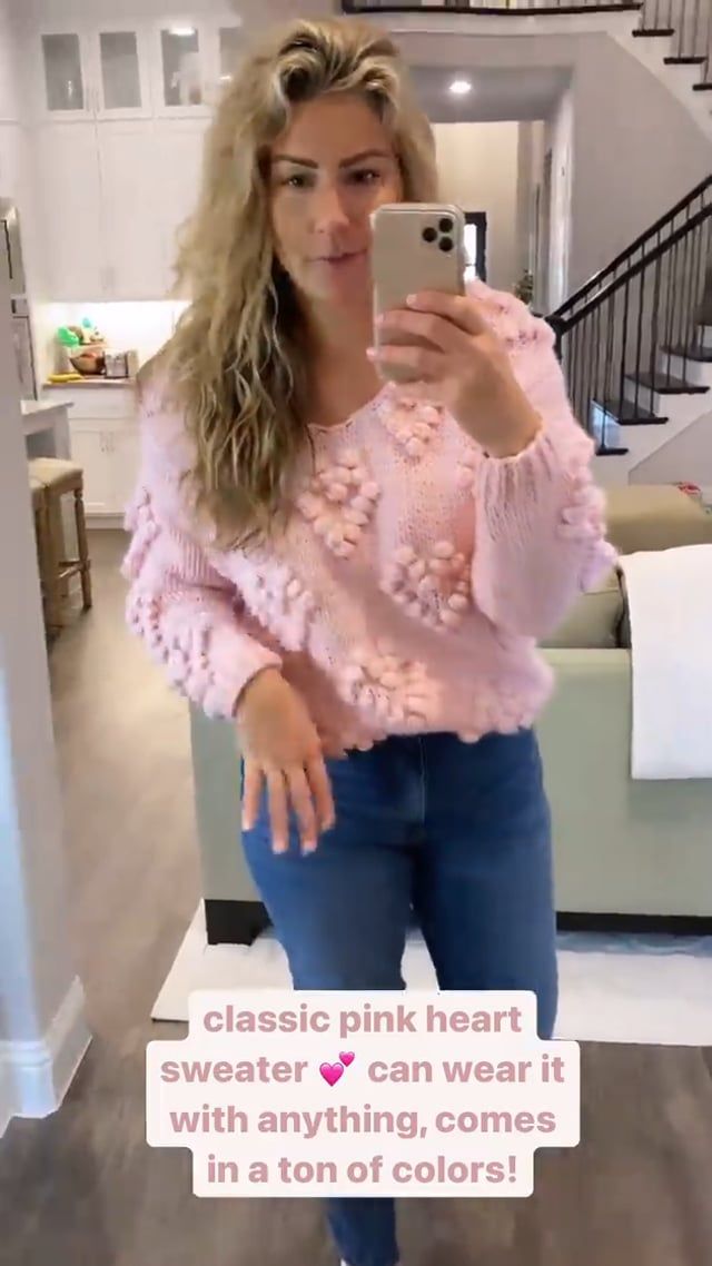 Knit Your Love V-Neck Sweater in Pink