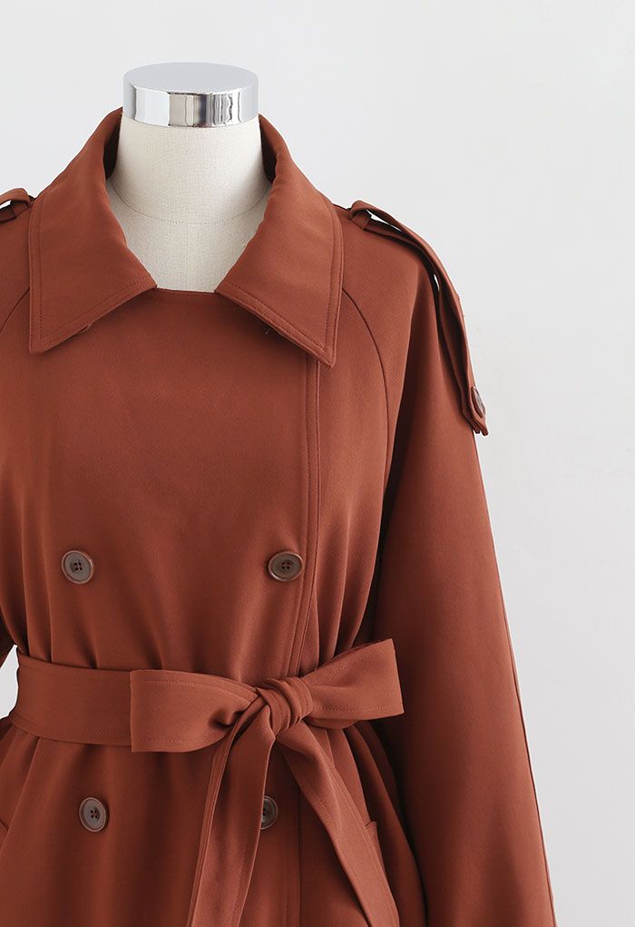 Infinite Trend Double-Breasted Longline Coat