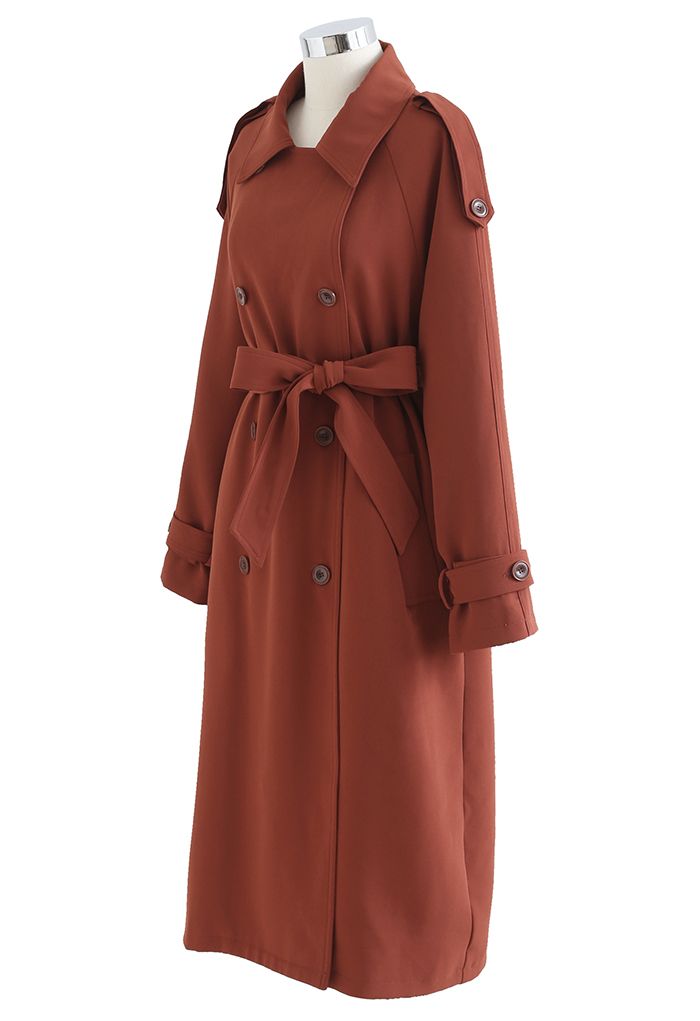 Infinite Trend Double-Breasted Longline Coat