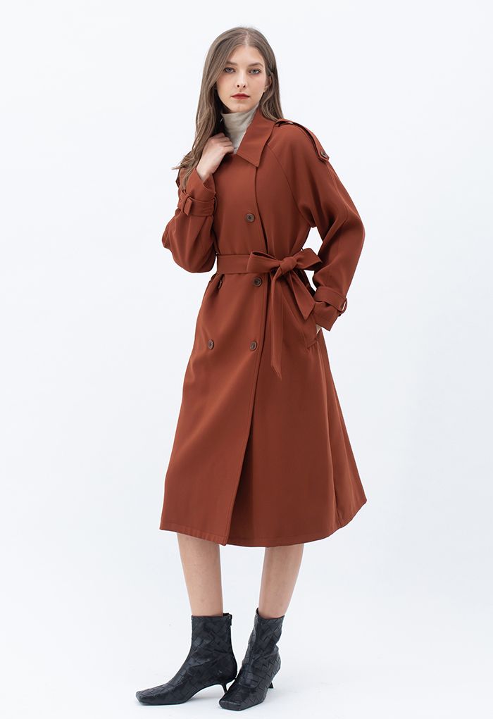 Infinite Trend Double-Breasted Longline Coat