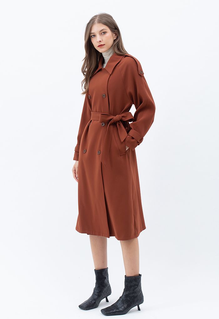 Infinite Trend Double-Breasted Longline Coat