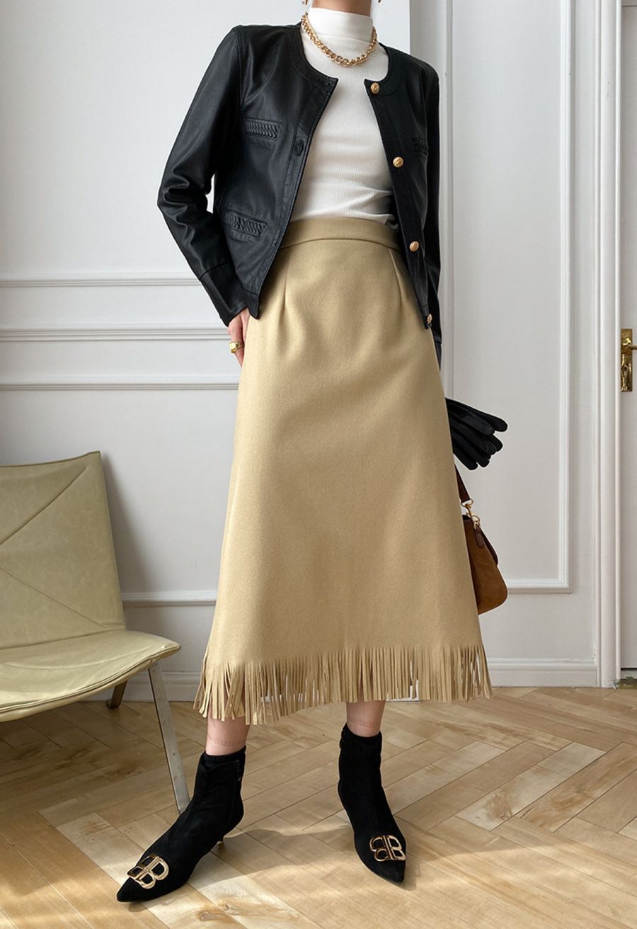 Welt Pocket Trim Faux Leather Jacket in Black