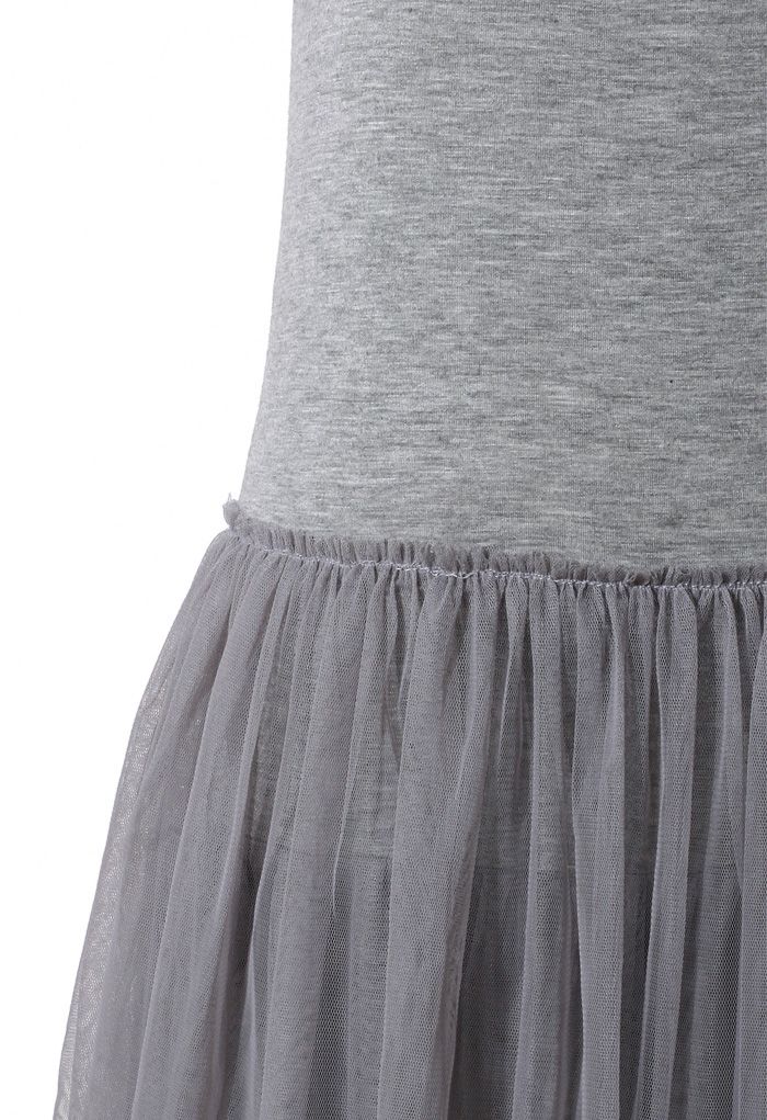 Ballet Tulle Dress in Grey