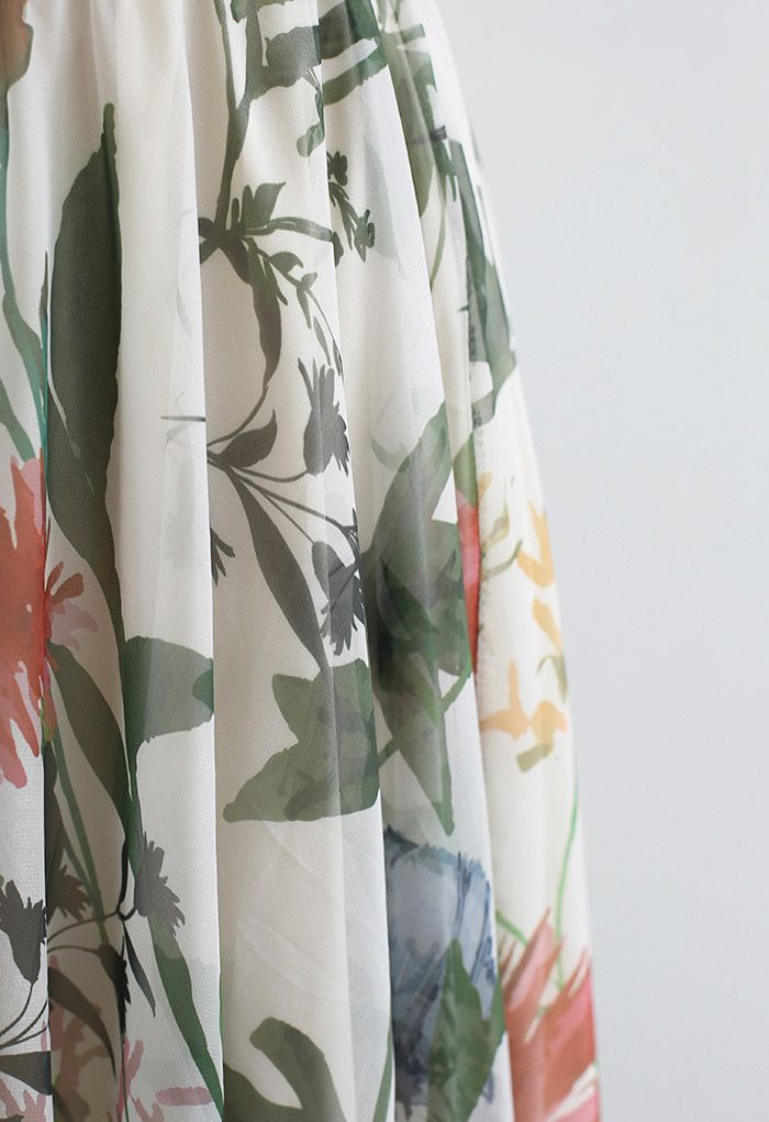 Bring the Blossom Floral Maxi Skirt