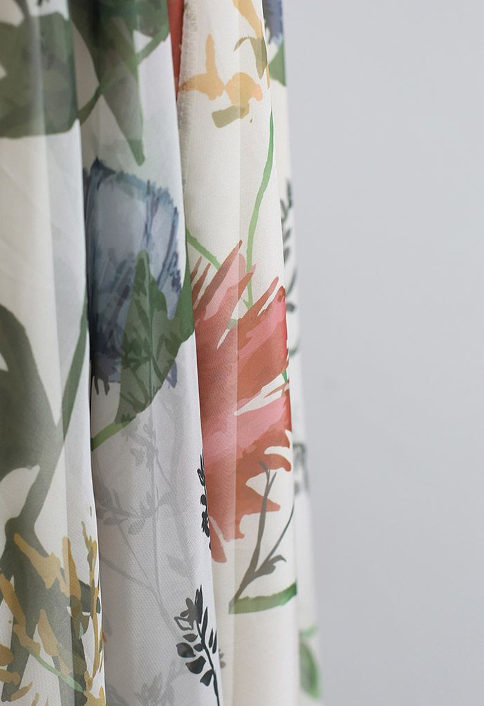 Bring the Blossom Floral Maxi Skirt