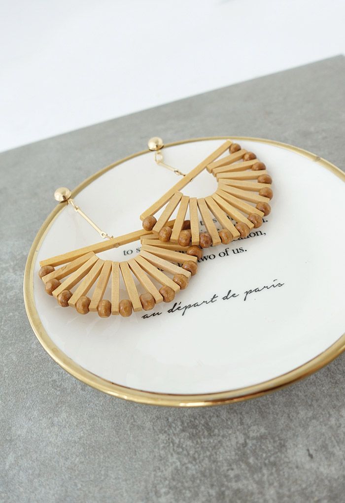 Bohemian Rattan Earrings