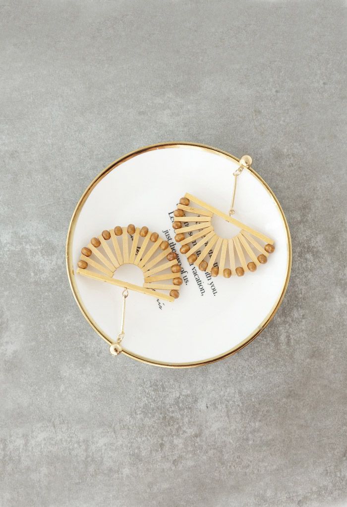 Bohemian Rattan Earrings