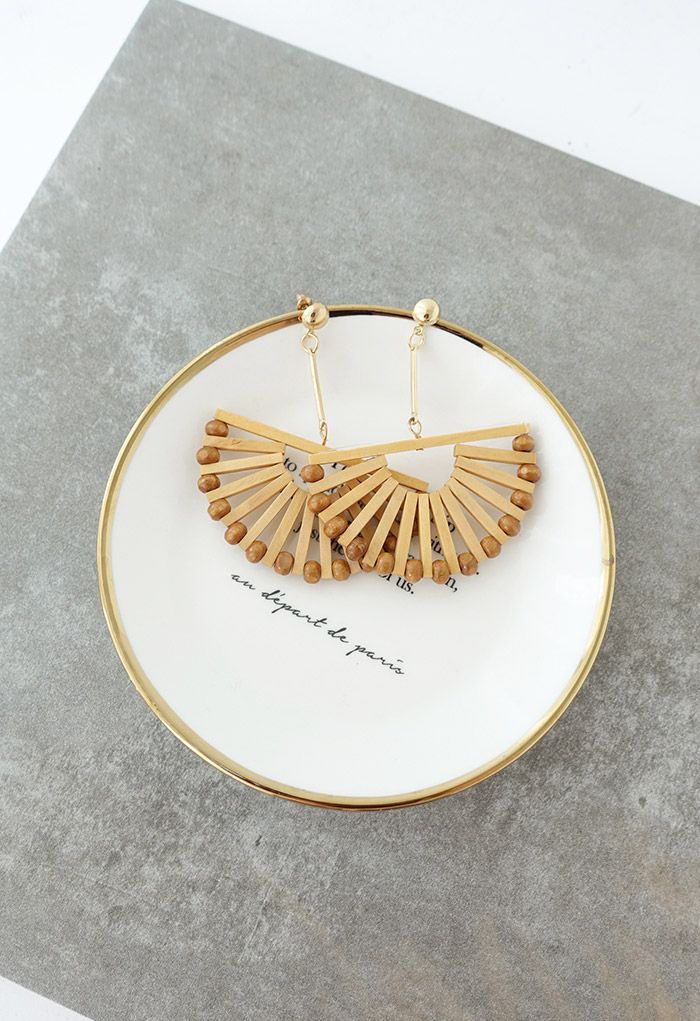 Bohemian Rattan Earrings