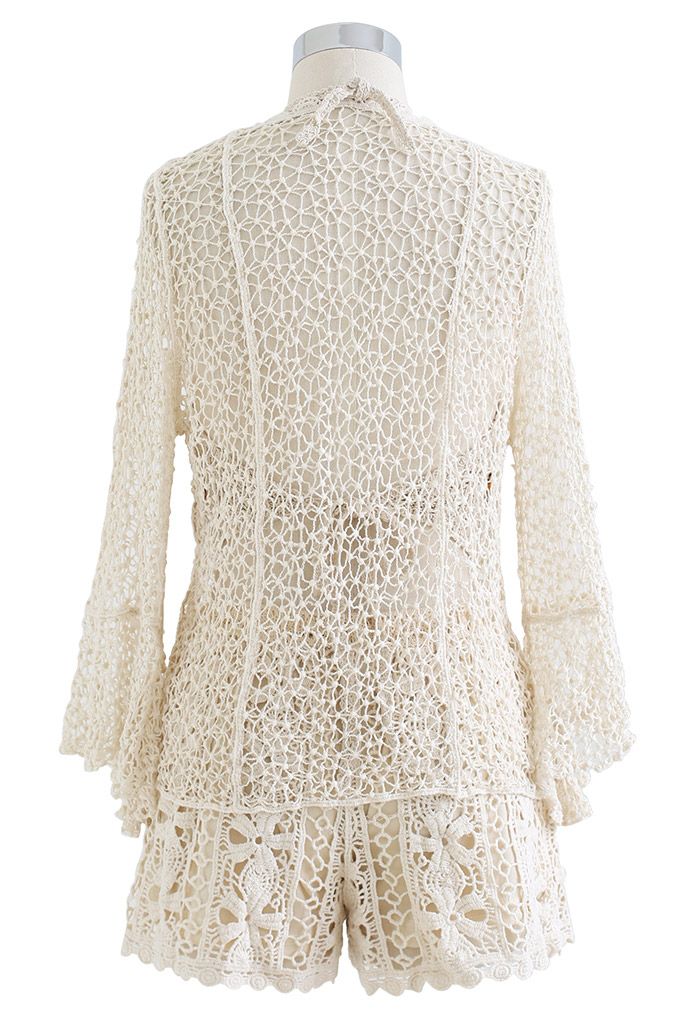 Three-Piece Bohemia Crochet Beach Set