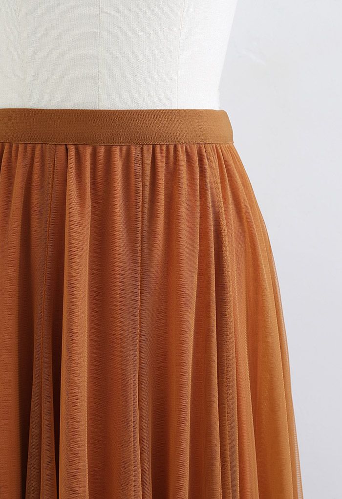 My Secret Garden Tulle Maxi Skirt in Pumpkin Halloween Costumes