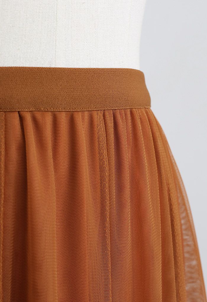 My Secret Garden Tulle Maxi Skirt in Pumpkin Halloween Costumes