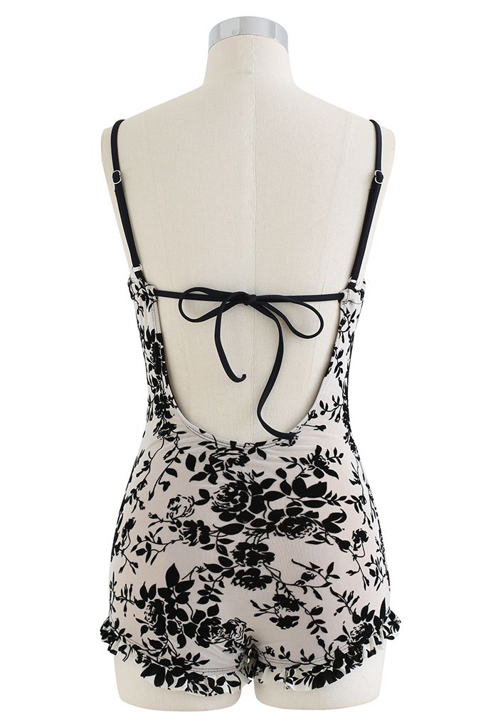 Velvet Rose Tie Back Swimsuit