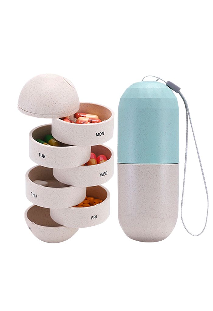 Grain Fiber Weekly Pill Organizer