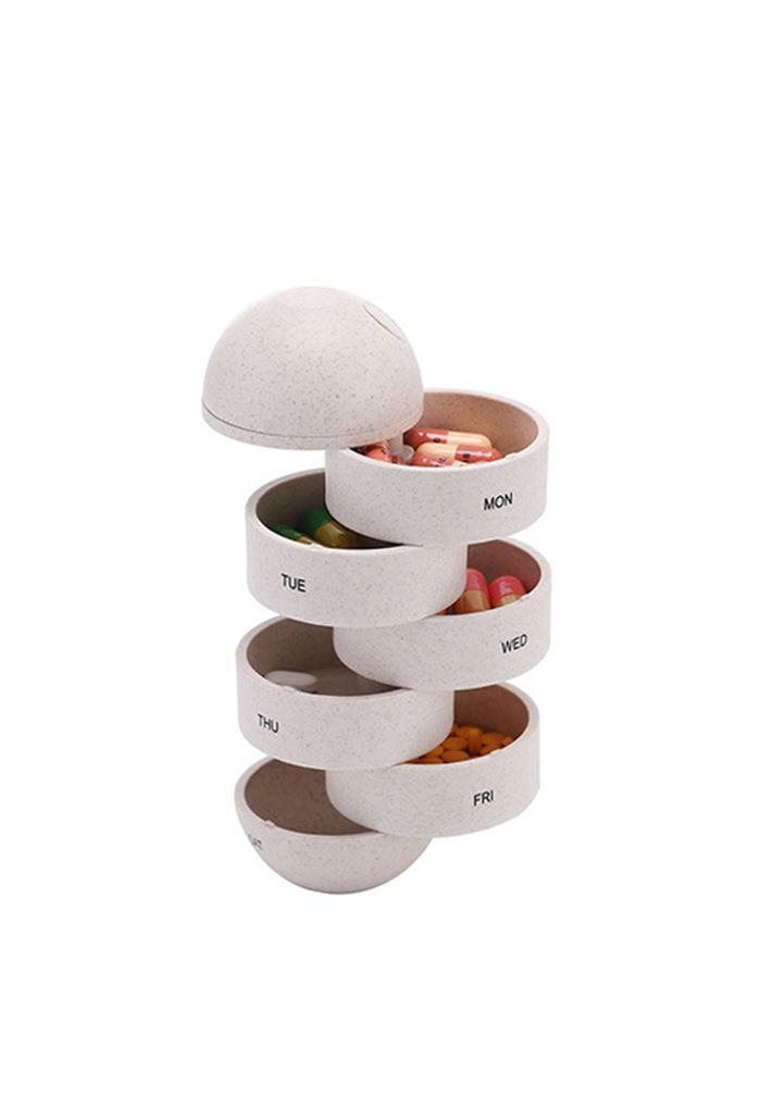 Grain Fiber Weekly Pill Organizer