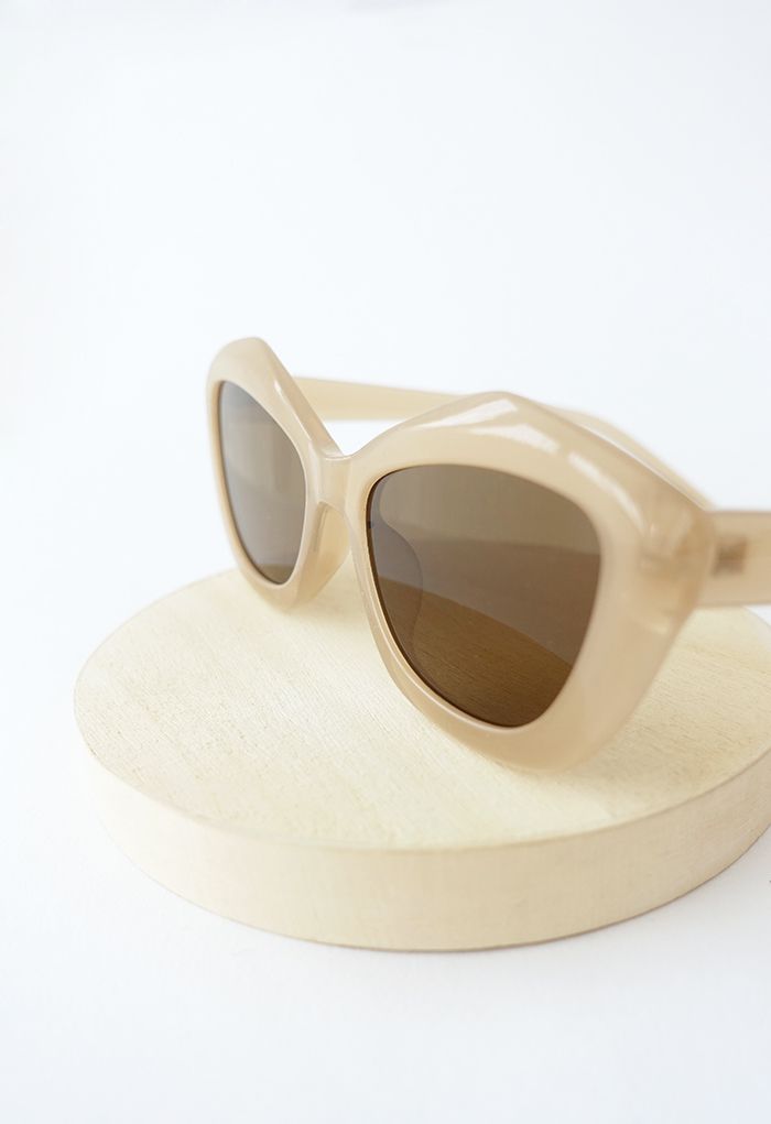 Retro Polygon Cat-Eye Sunglasses