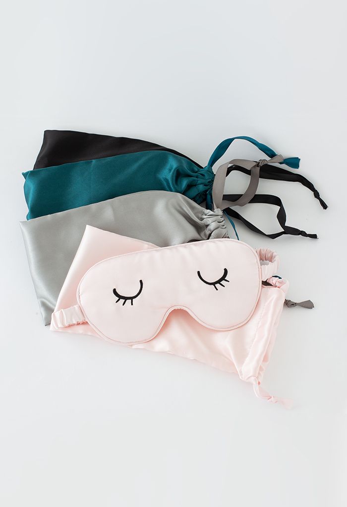 Sleeping Beauty Embroidered Silky Eye Mask