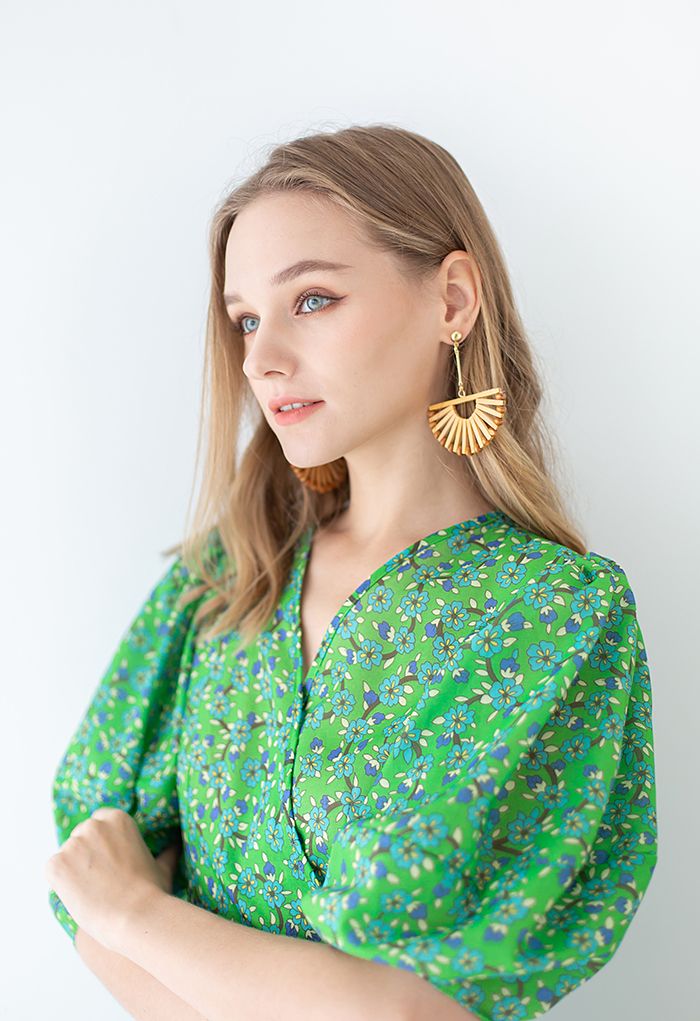 Bohemian Rattan Earrings