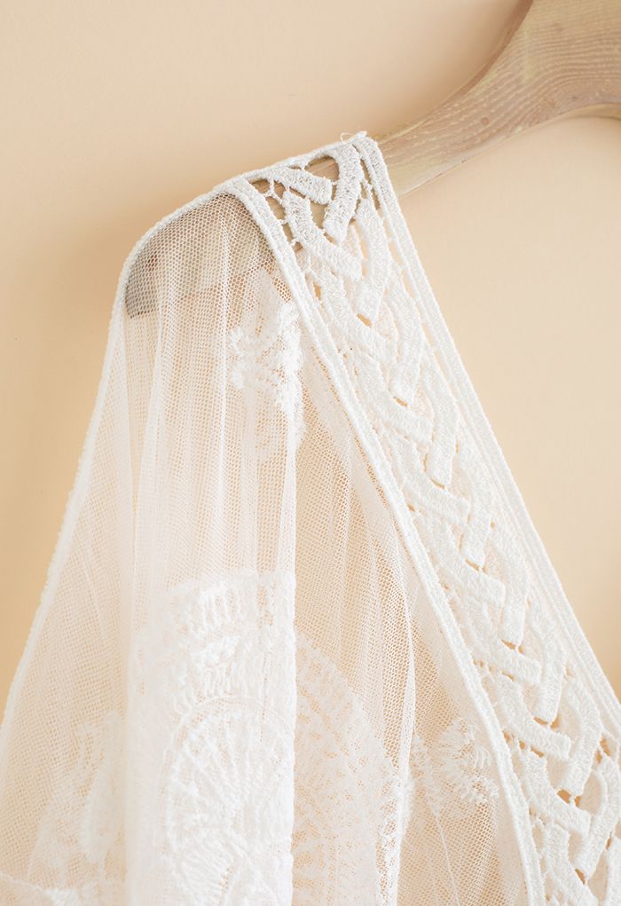 Braid Cutwork Scalloped Edge Cover Up