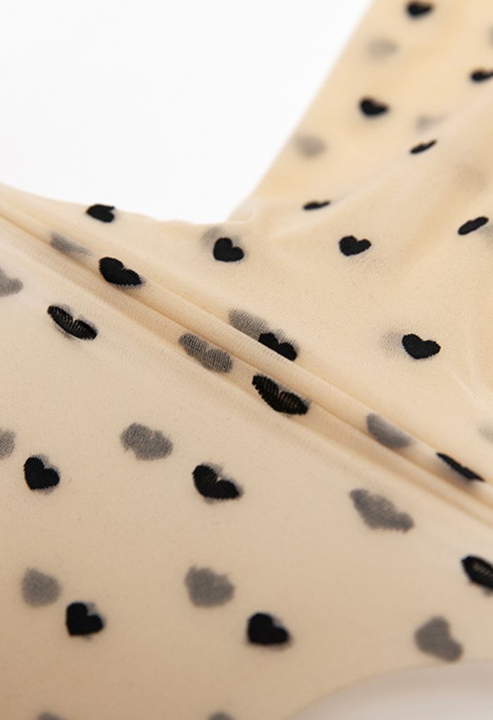 Little Heart Jacquard Tights