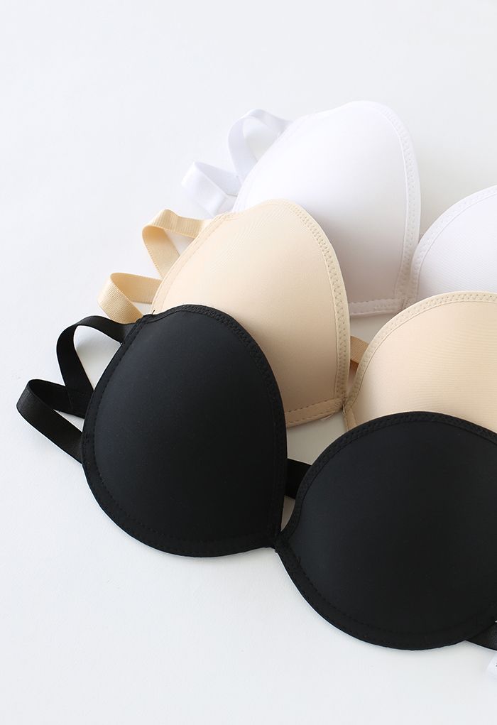 Strapless Push Up Underwire Nude Bra