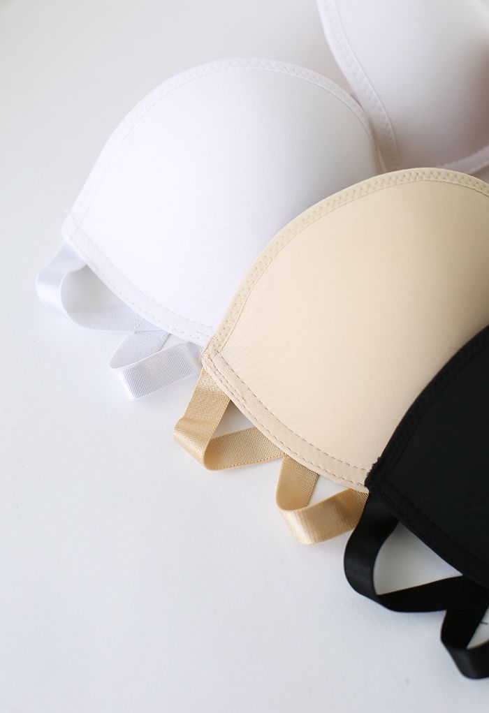 Strapless Push Up Underwire Nude Bra