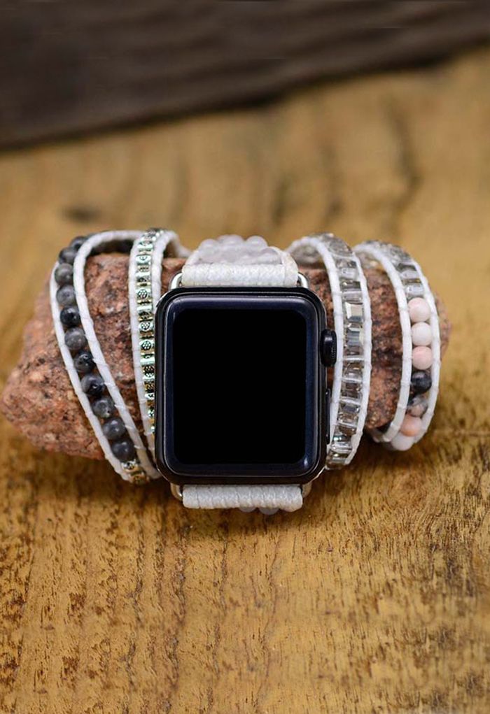 Multi-Layer Wax Rope Weave Watch Strap