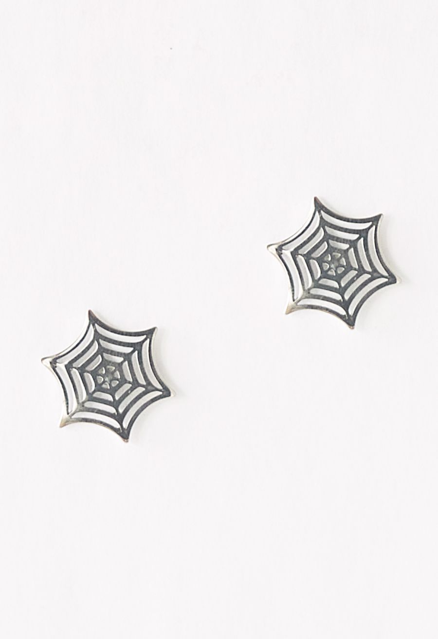 Hollow Out Spider Net Earrings