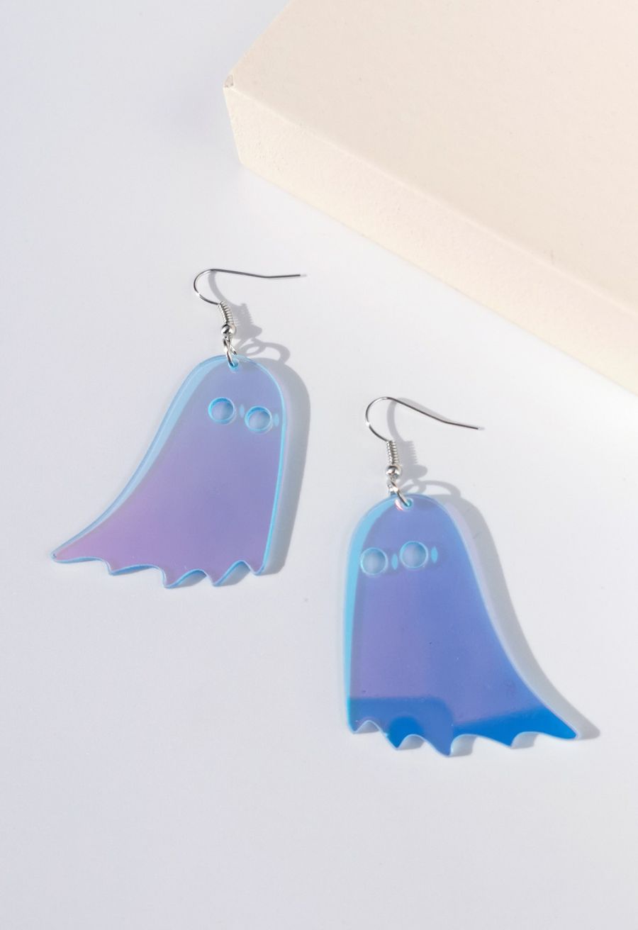Translucent Ghost Laser Color Earrings