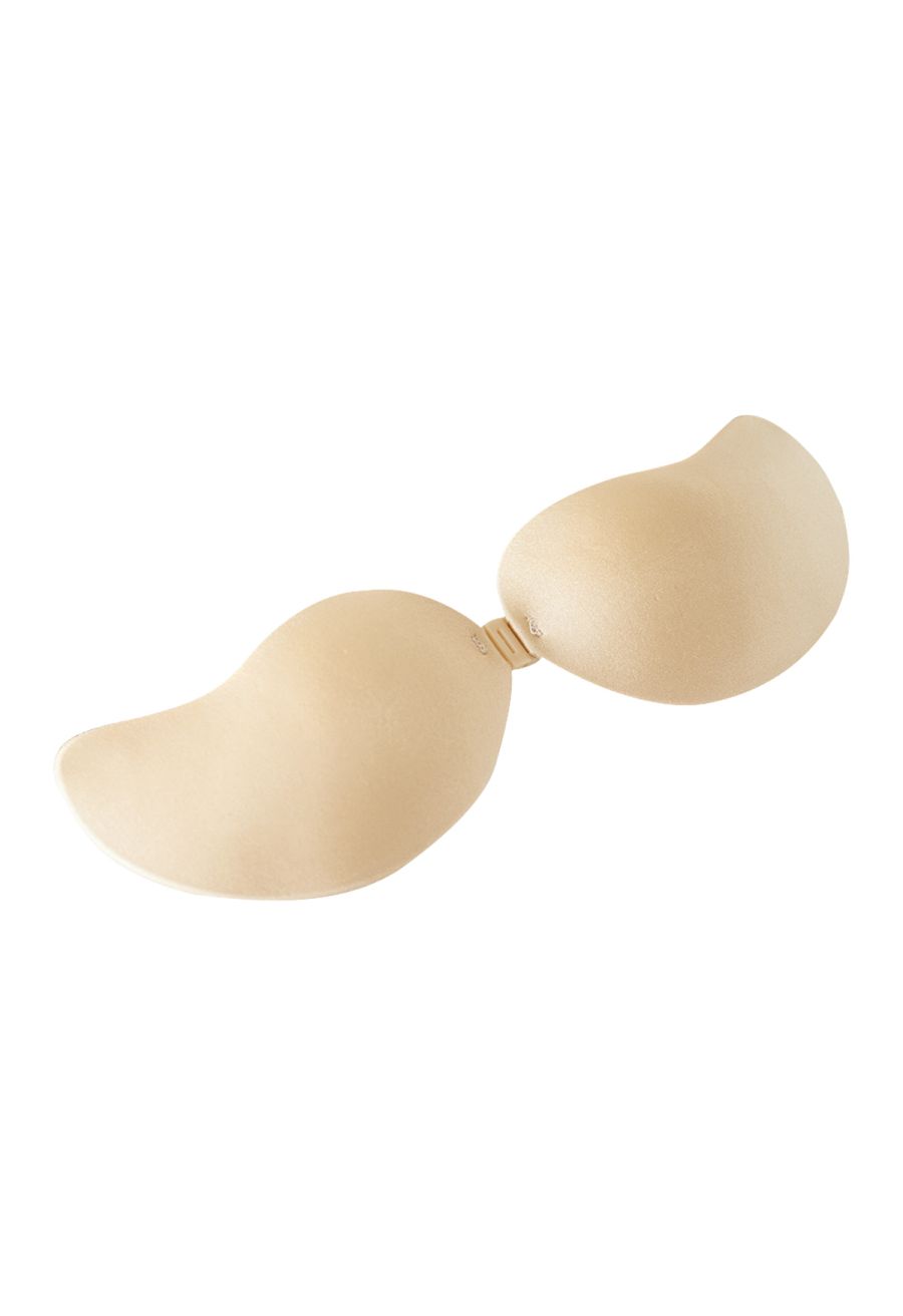 Push-Up Front Buckle Nude Bra