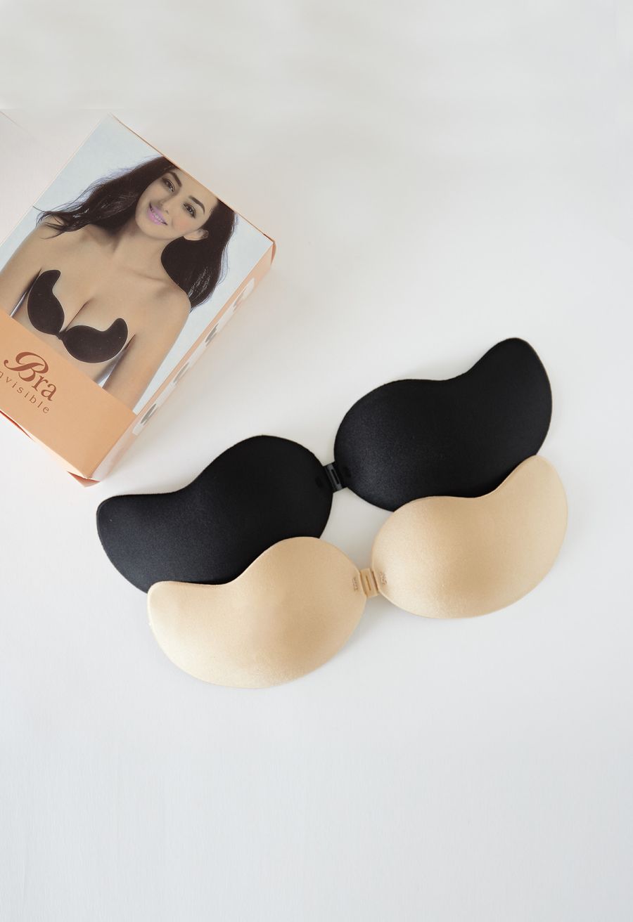 Push-Up Front Buckle Nude Bra