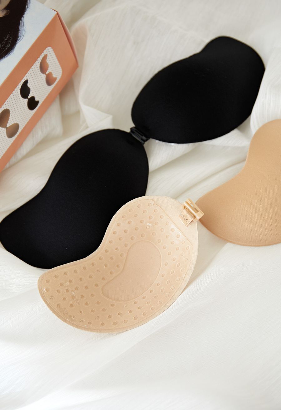Push-Up Front Buckle Nude Bra