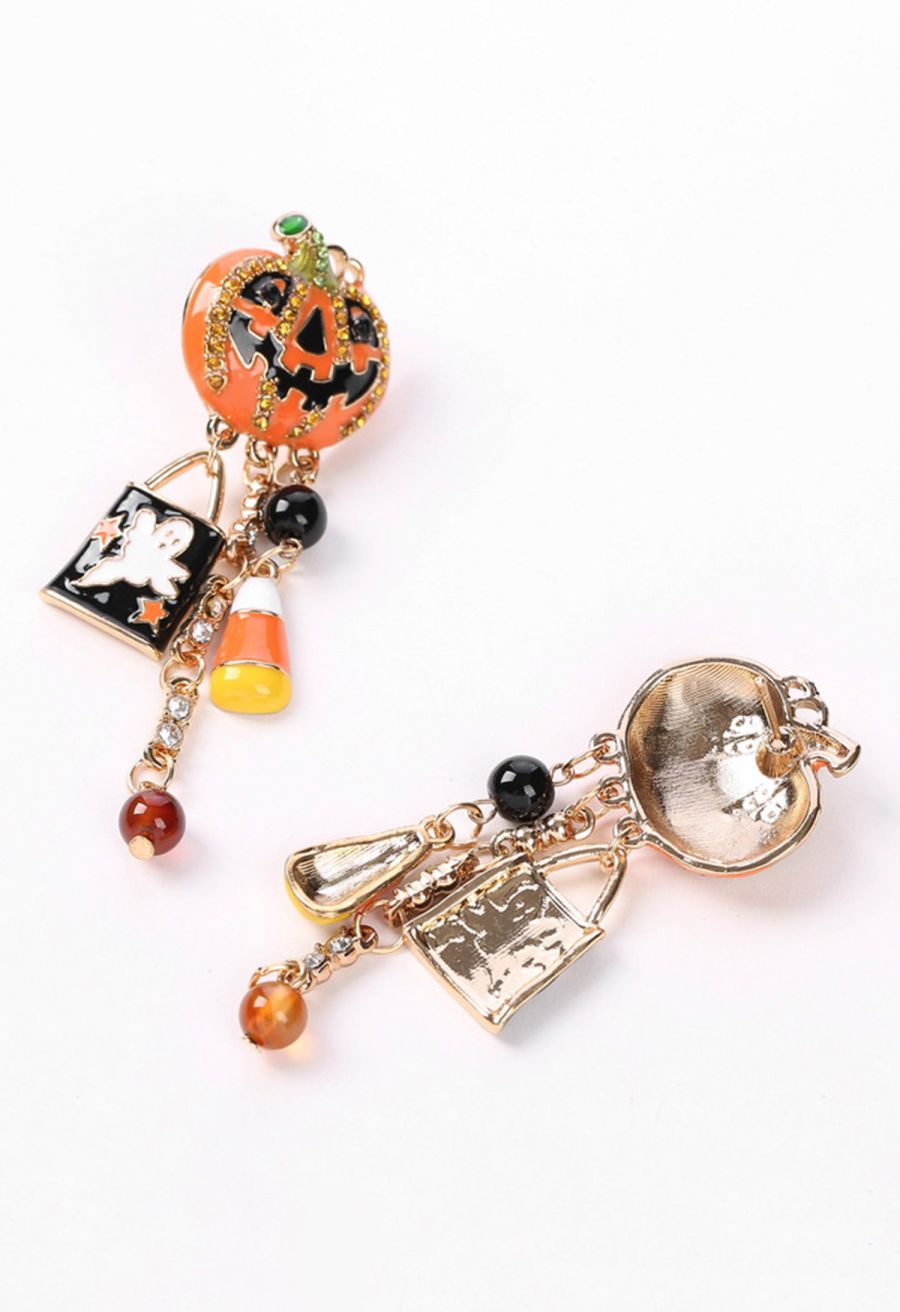 Dazzling Pumpkin Oil Spill Earrings
