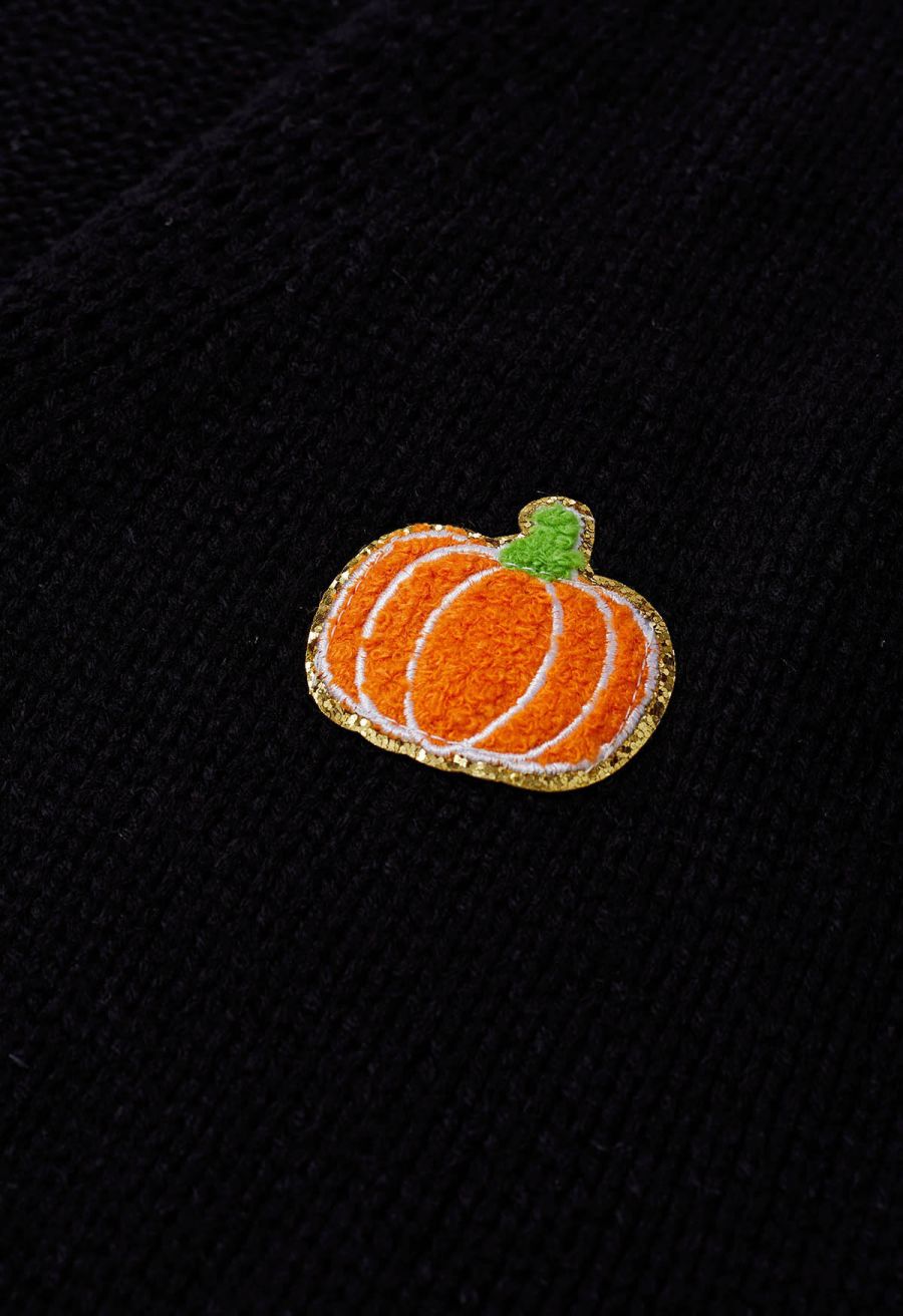 Pumpkin Patch Button Front Knit Cardigan Halloween Costumes