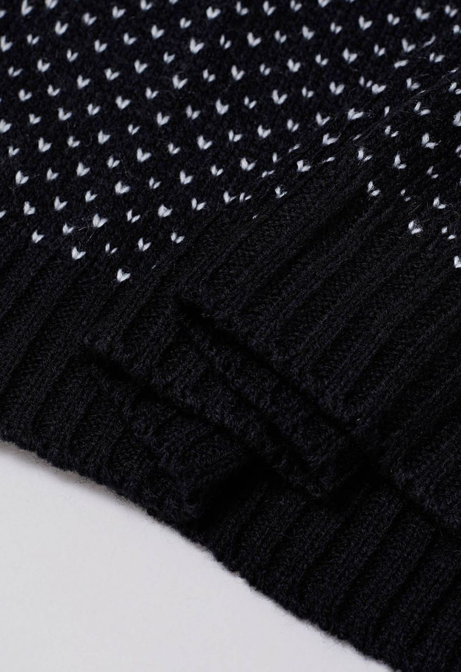 Halloween Skull Long Sleeves Knit Sweater