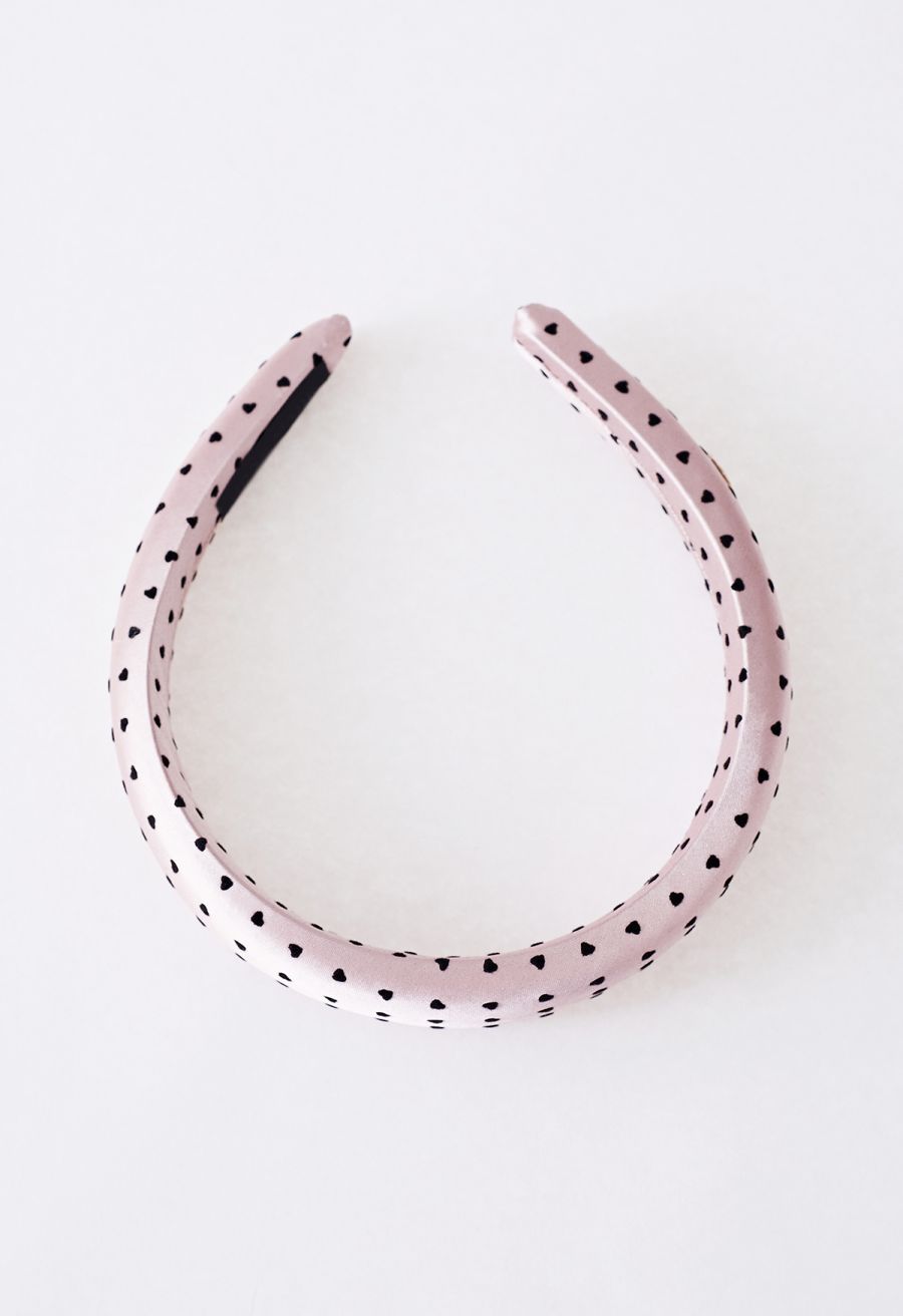 Velvet Heart Rose Gold Headband