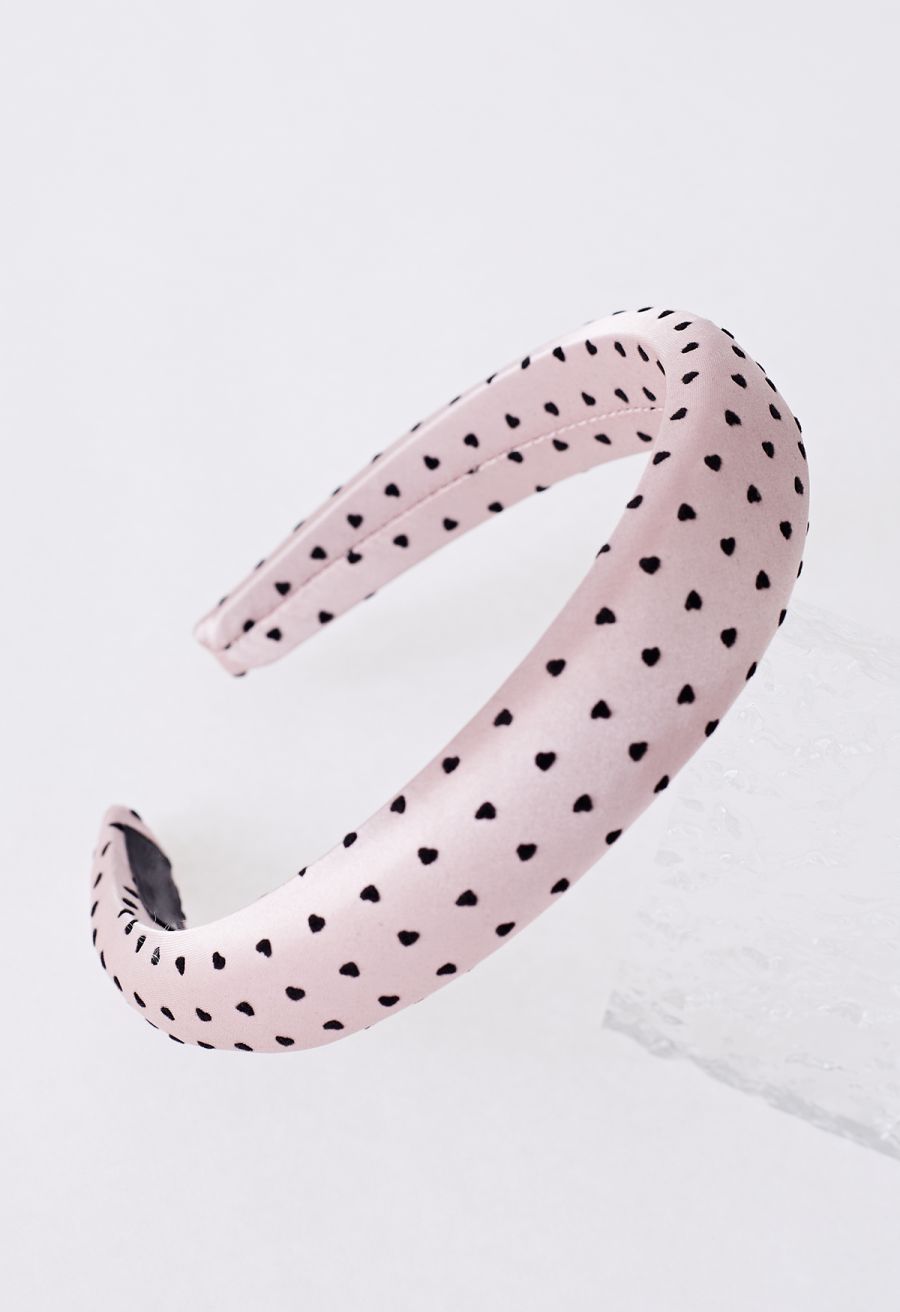Velvet Heart Rose Gold Headband