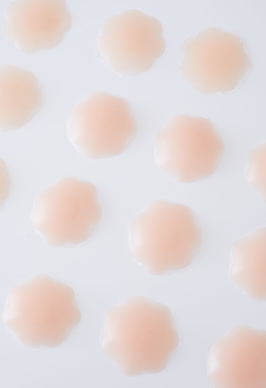 Floral Adhesive Silicone Pasties 5 Pairs