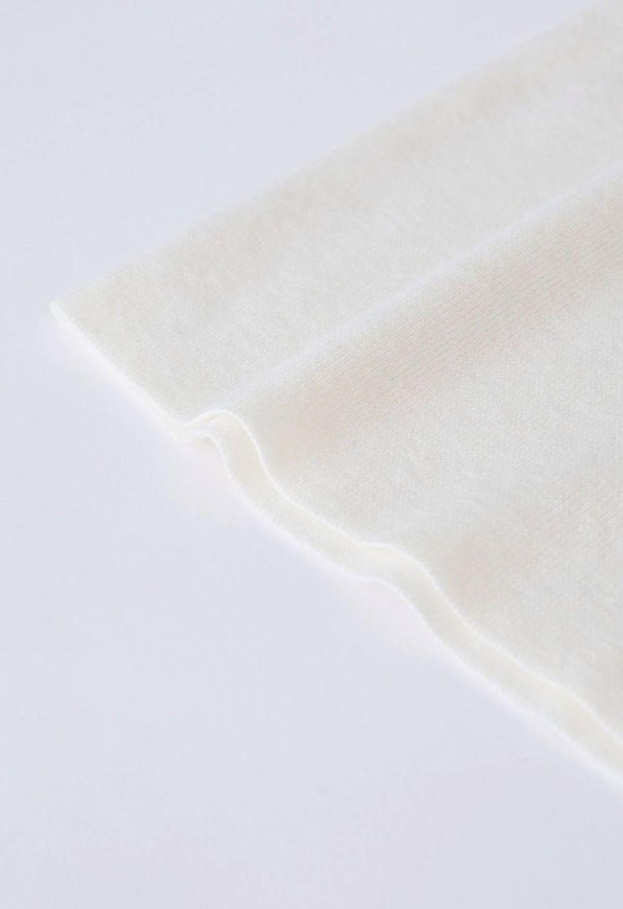 Lithesome Comfort Knit Tank Top in Ivory