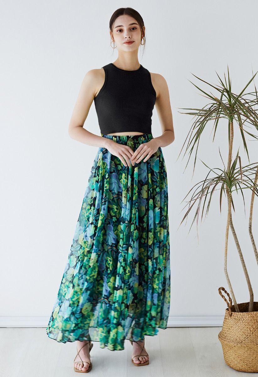 Lithesome Comfort Knit Tank Top in Black