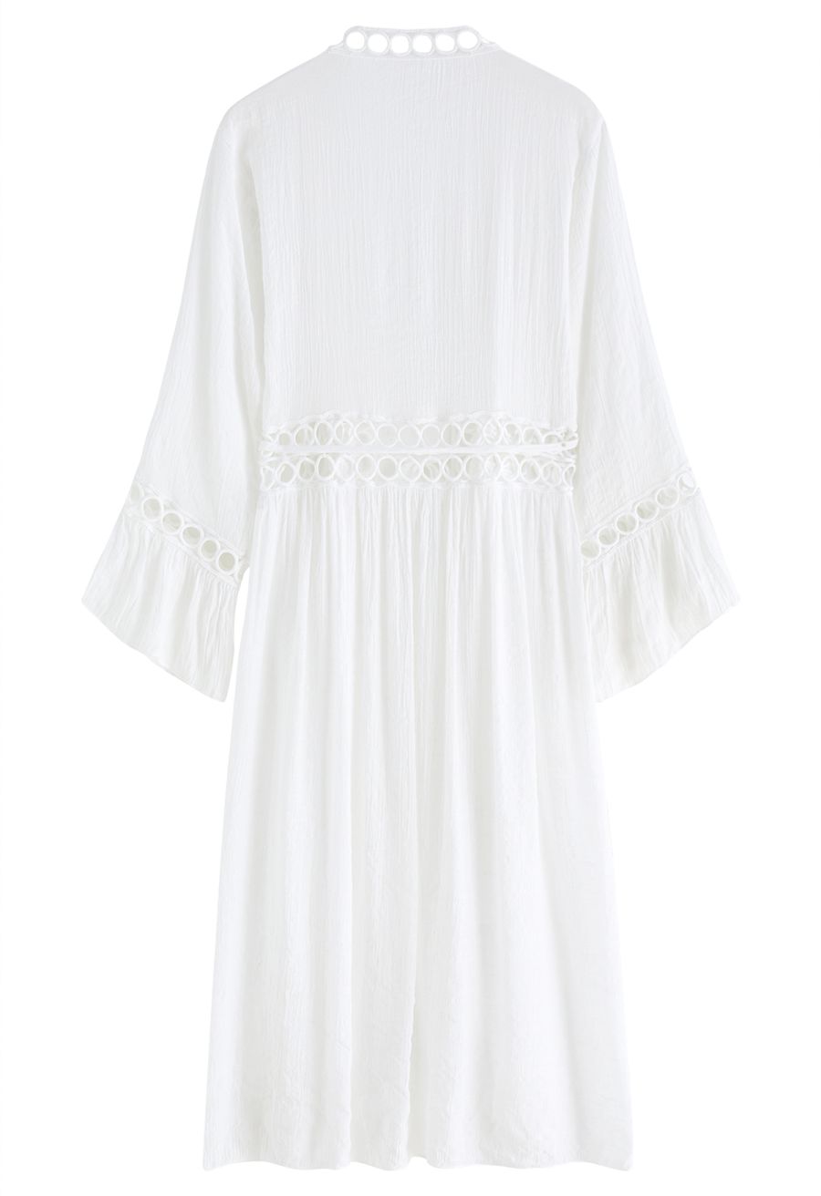 Circle Hollow Out Kimono