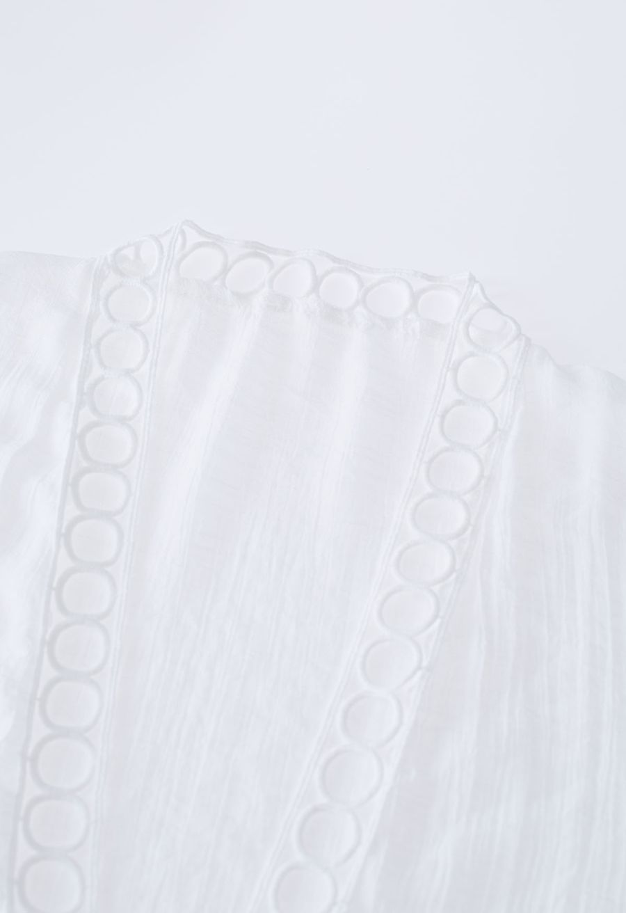 Circle Hollow Out Kimono