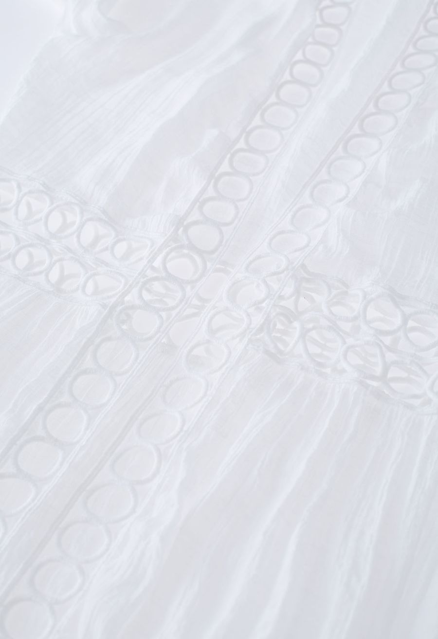 Circle Hollow Out Kimono