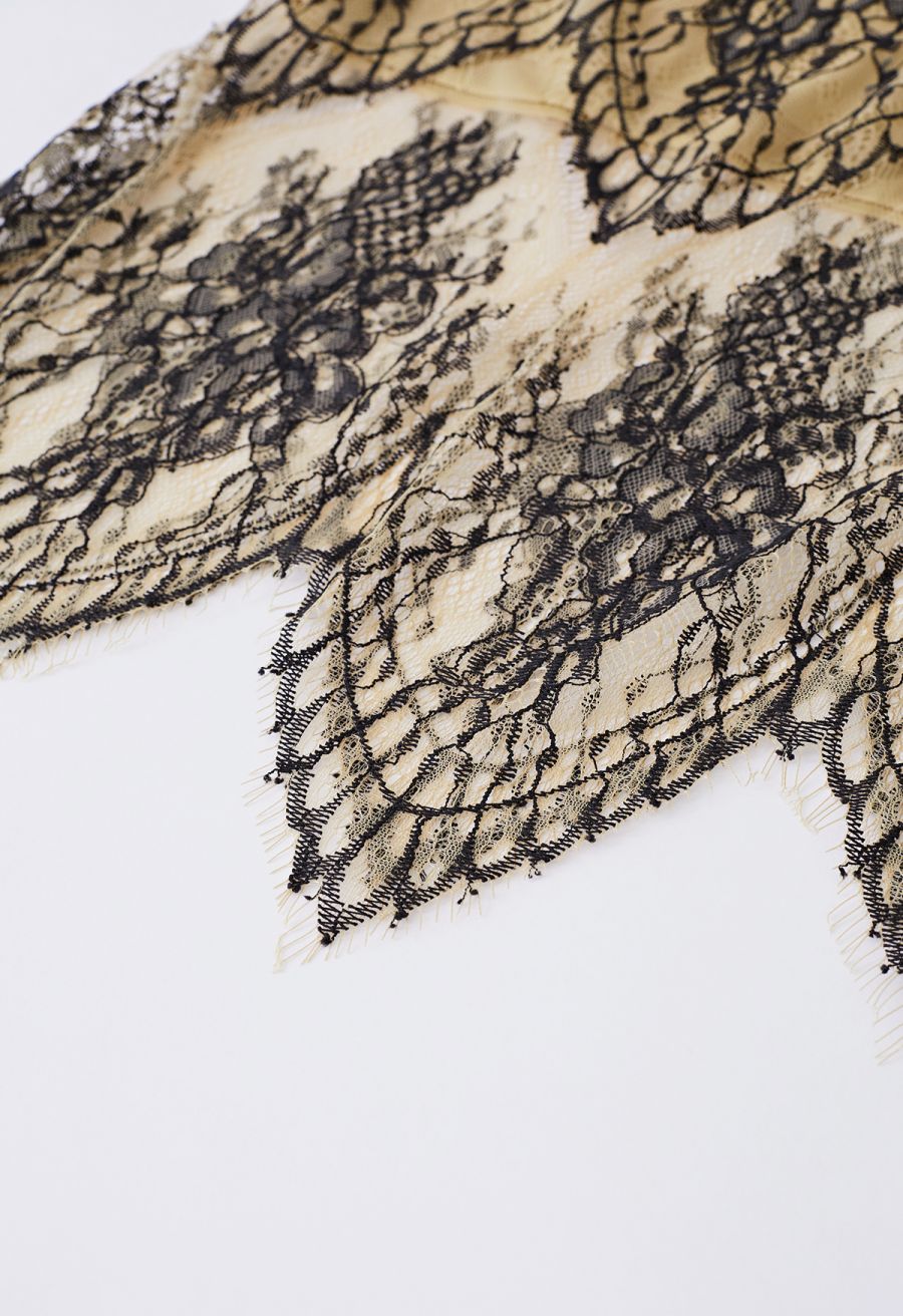 Exquisite Embroidery Lace Skirt