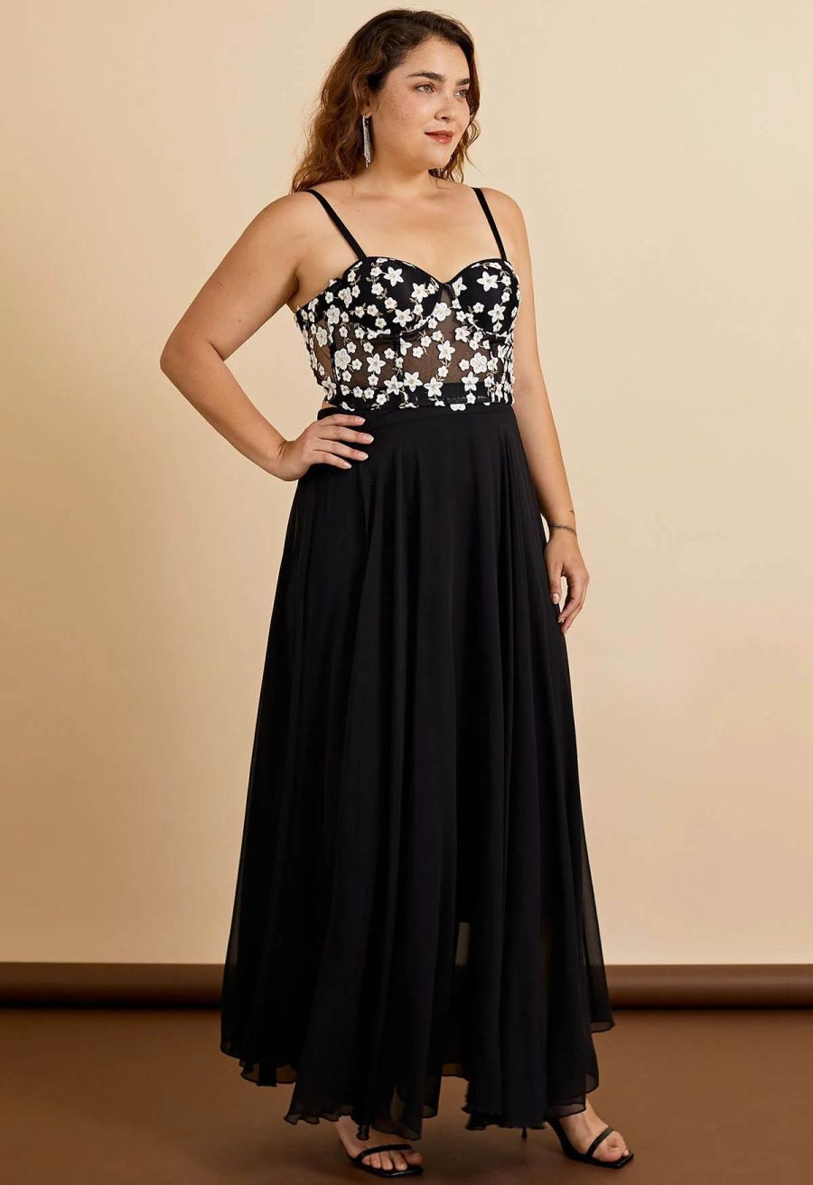 Timeless Favorite Chiffon Maxi Skirt in Black